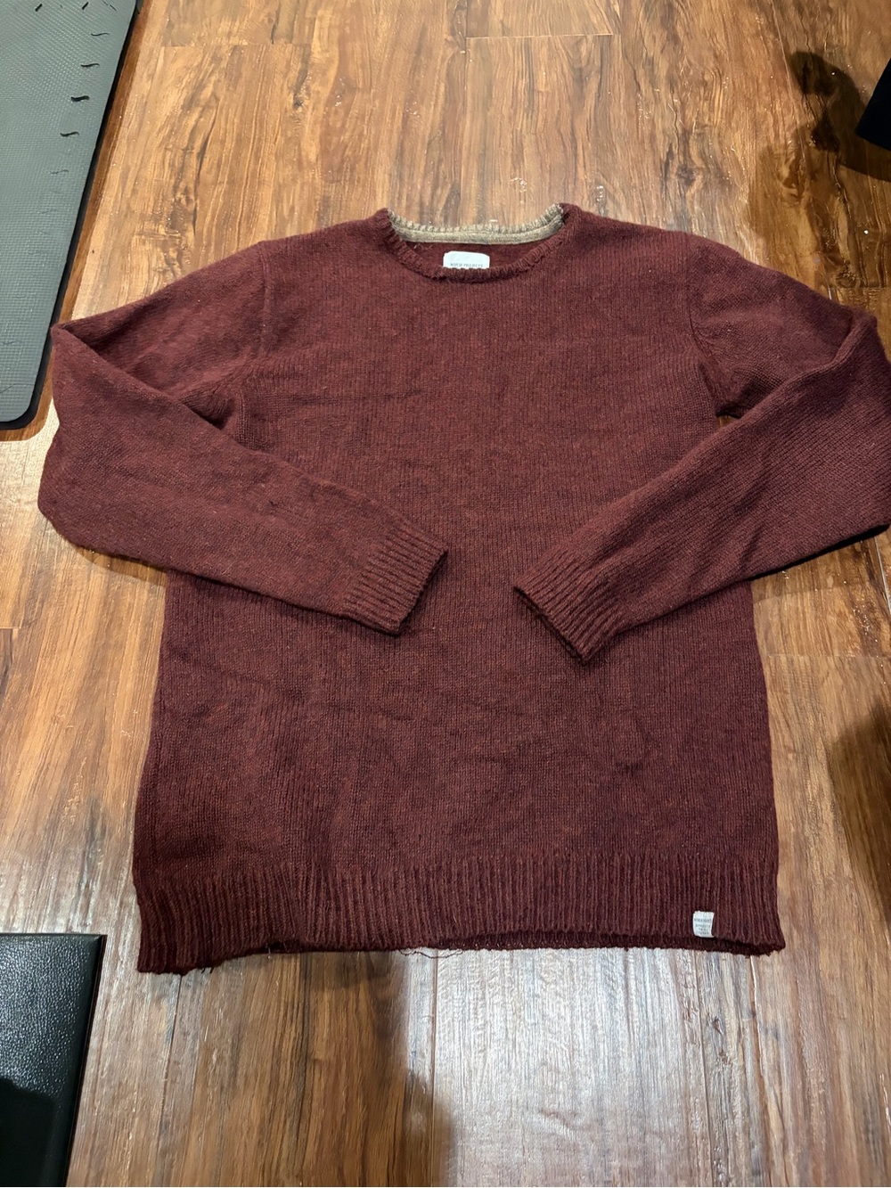 Norse Projects Men's Crewneck Sweater in Burgundy